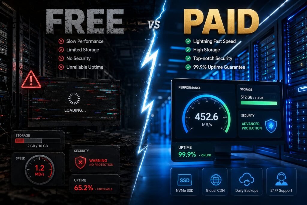 Free vs Paid IPTV Hosting Comparison